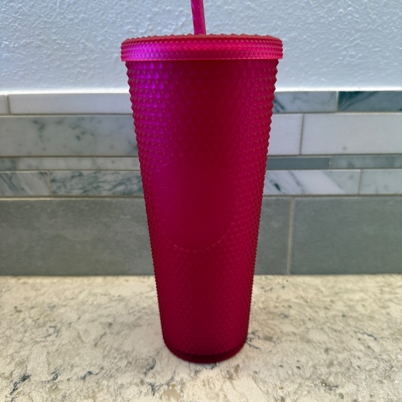 Starbucks  2023 Ruby Pink Studded Tumbler 24oz cup - Picture 2 of 7